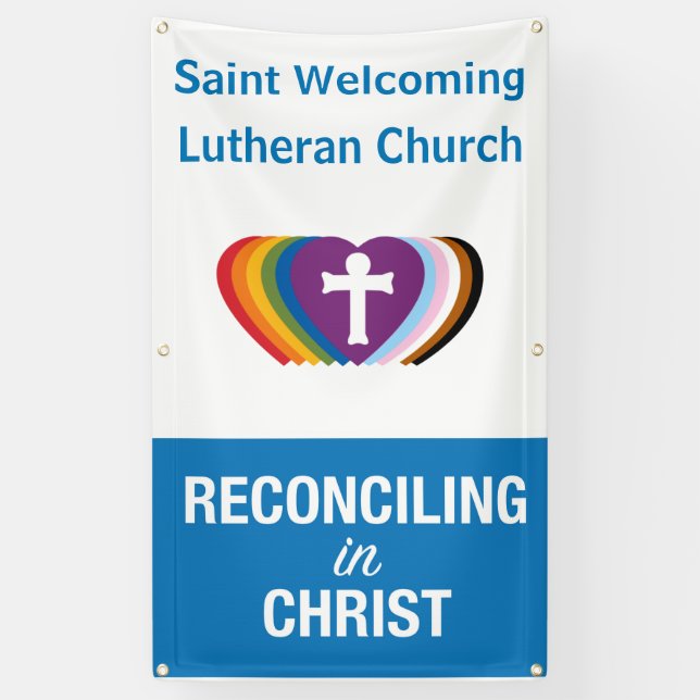 Outdoor RIC "Your Church" Banner (Vertical) (Vertical)