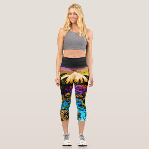 Outdoor Scene Capri Leggings