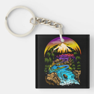 Outdoor Scene Key Ring