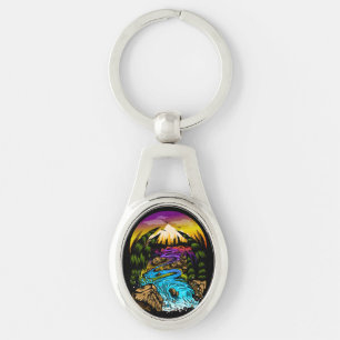 Outdoor Scene Key Ring