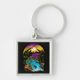 Outdoor Scene Key Ring
