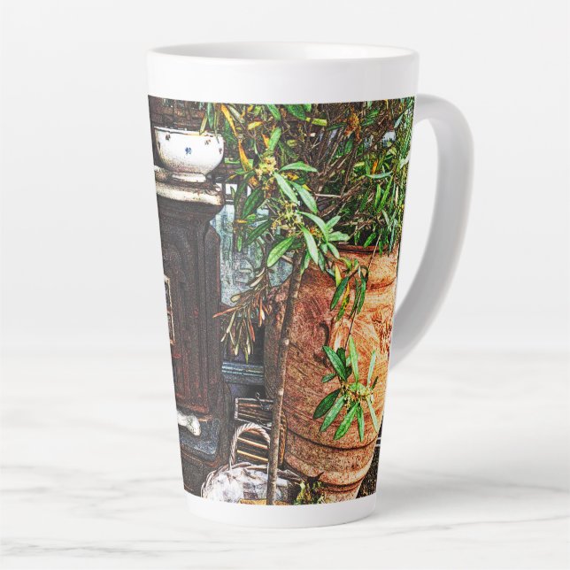 Outdoor Scene Latte Mug (Right Angle)