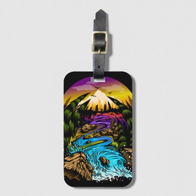 Outdoor Scene Luggage Tag (Front Vertical)