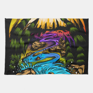 Outdoor Scene Tea Towel