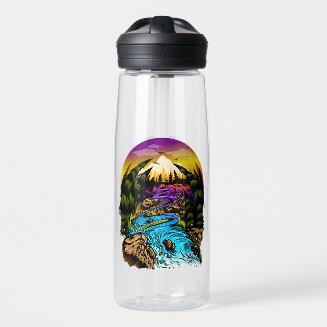 Outdoor Scene Water Bottle (Front)