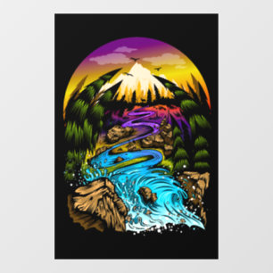 Outdoor Scene Window Cling