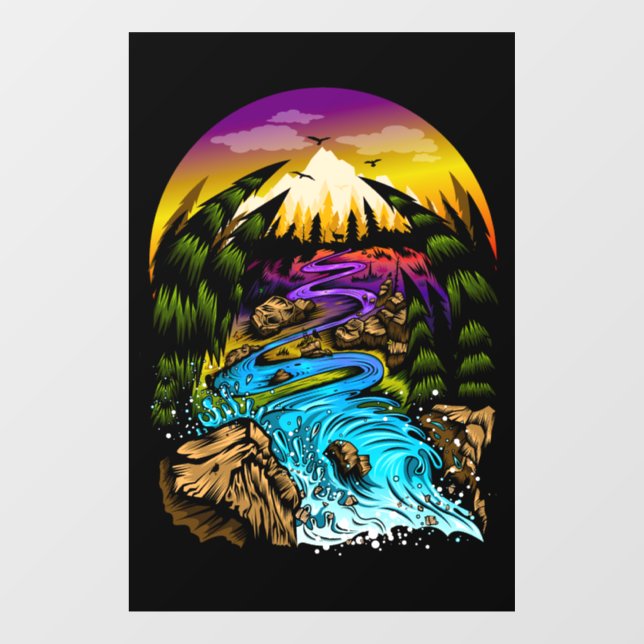 Outdoor Scene Window Cling (Sheet)