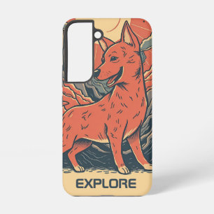 Outdoor Spirit Mountain Dog Adventure Samsung Galaxy Case