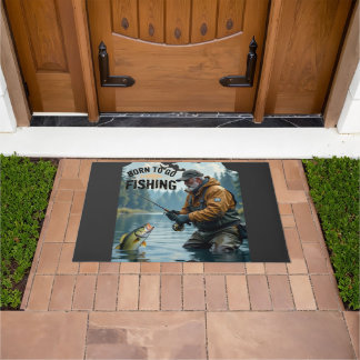 Outdoor Sports Fishing Dad Doormat