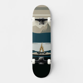 Outdoor Survival Mountain Campfire Off-Grid Skateboard
