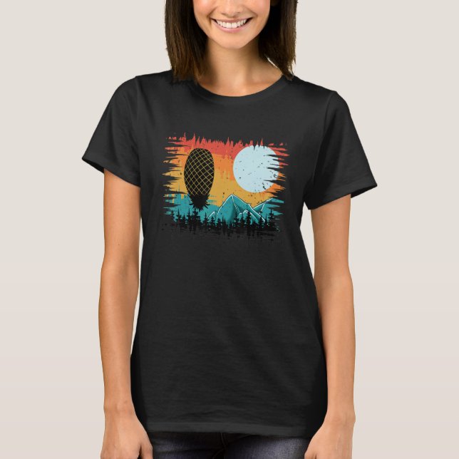 Outdoor Swinger Hiking Camping Retro Upside Down P T-Shirt (Front)
