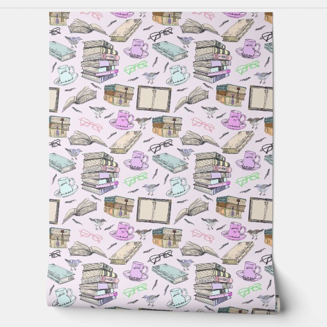 Outdoor Tea Book Club Among The Birds  Wallpaper (Unrolling)
