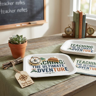 Outdoor Teacher Ultimate Adventure  Paper Plate