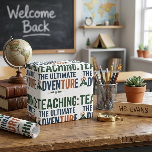 Outdoor Teacher Ultimate Adventure  Wrapping Paper