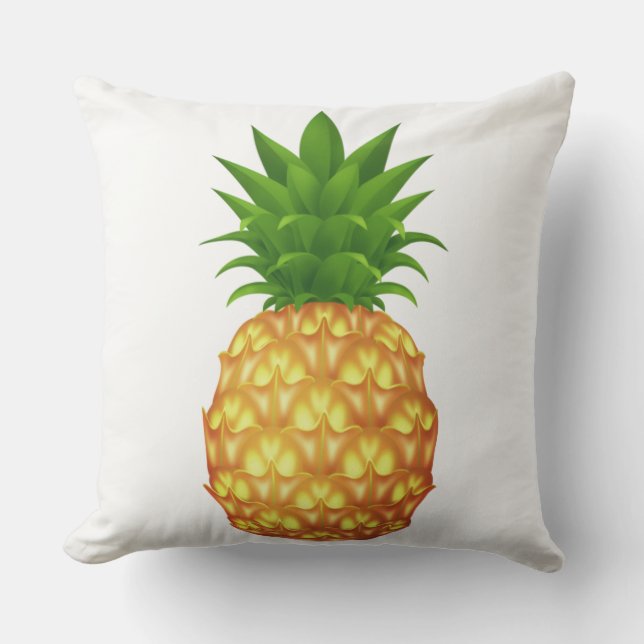 Outdoor Throw Pillow-Pineapple Cushion (Front)