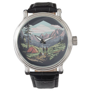 Outdoor unique, retro/vintage graphic watch