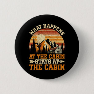 Outdoor Vacation Cabin Apparel For Women Men Uni-a 6 Cm Round Badge