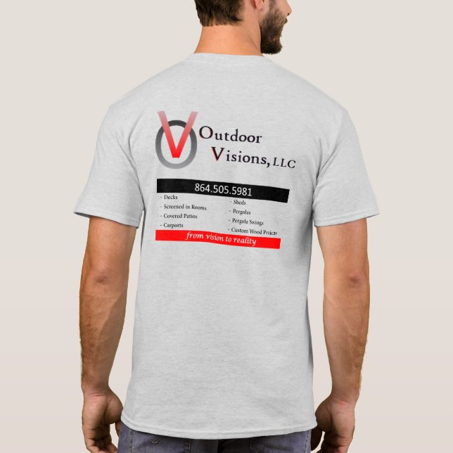 Outdoor Visions Logo Back Info T-Shirt (Back)