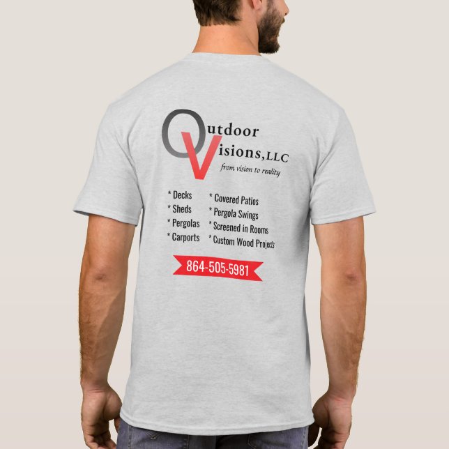 Outdoor Visions Logo Back Info T-Shirt (Back)
