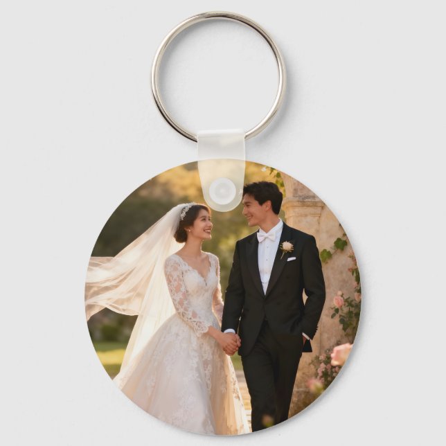 Outdoor Wedding Key Ring (Front)