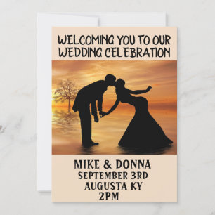 OUTDOOR WEDDING NATURE COUPLE INVITATIONS