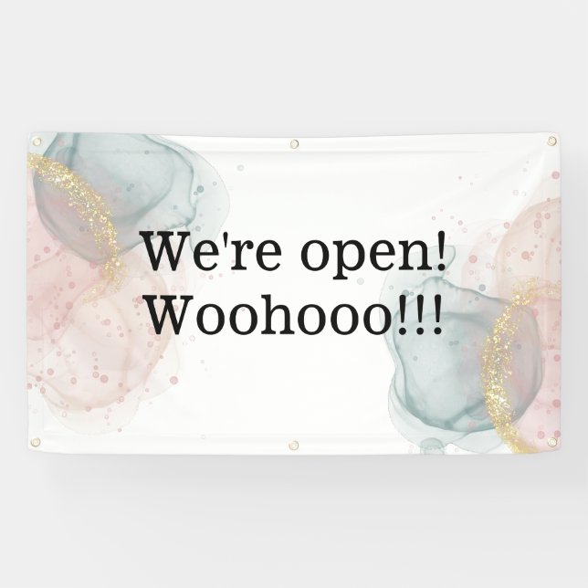 Outdoor We're Open Sign (Horizontal)