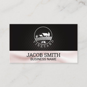 Outdoor Wine   Silk Drapery Background Business Card