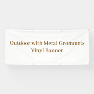 Outdoor with Metal Grommets 2.5' x 6' Vinyl Banner
