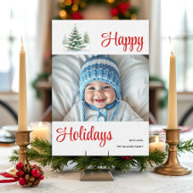 Outdoors Christmas tree Happy Holidays photo