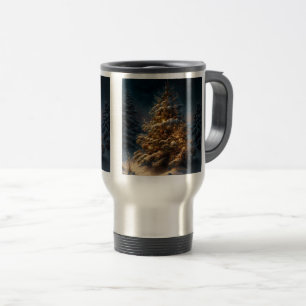 Outdoors Christmas Tree Travel/Commuter Mug, 15 oz Travel Mug
