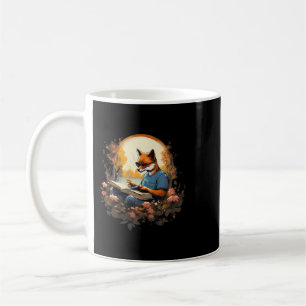 Outdoors Fox Reading Book Coffee Mug