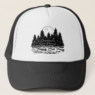 Outdoors Get There Canoe's  Trucker Hat