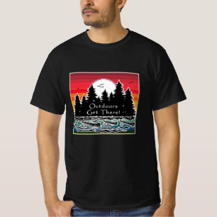 Outdoors Get There Sunset Water T-Shirt