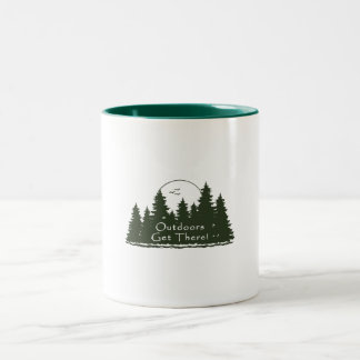 Outdoors Get There Two-Tone Coffee Mug