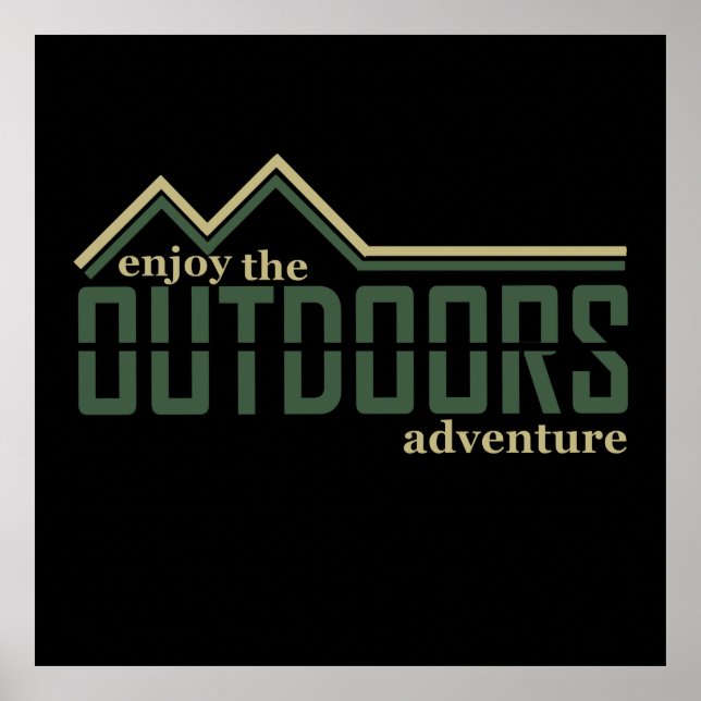 Outdoors hiker adventure poster (Front)