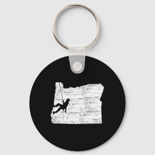 Outdoors Oregon Rock Climbing Key Ring