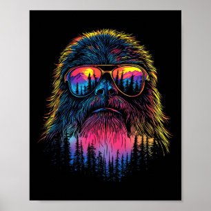 Outdoors Sasquatch Men Women Kids Funny Bigfoot Sa Poster