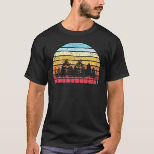 Outdoors Wild Trees Wildlife Nature Retro Forest T-Shirt