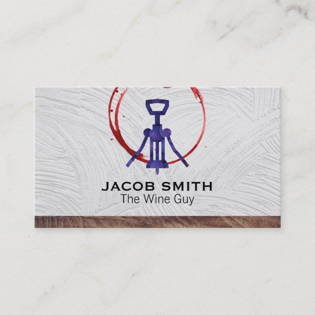 Outdoors | Wine | Wood Trim | Winery Business Card (Front)