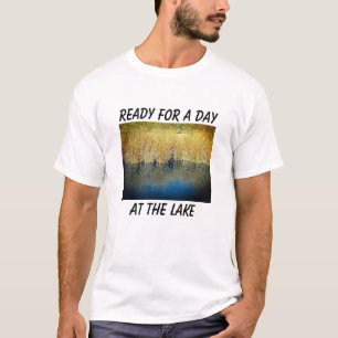 Outdoorsman Lake Water Reflection Photo Nature T-Shirt