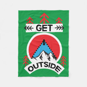 Outdoorsy   Outdoorsmen   Nature Lovers   Art Trav Fleece Blanket