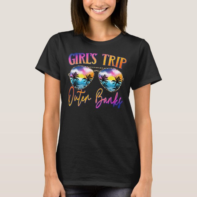 Outer Banks 2022 Carolina Girls Trip Sunglasses Su T-Shirt (Front)