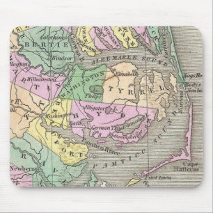 Outer Banks and Eastern North Carolina Map (1827) Mouse Mat