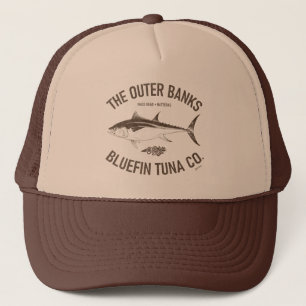 Outer Banks Bluefin Tuna Co. OBX Drk Brown Vintage Trucker Hat