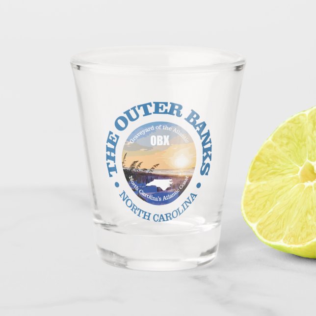 Outer Banks (C) Shot Glass (Front)