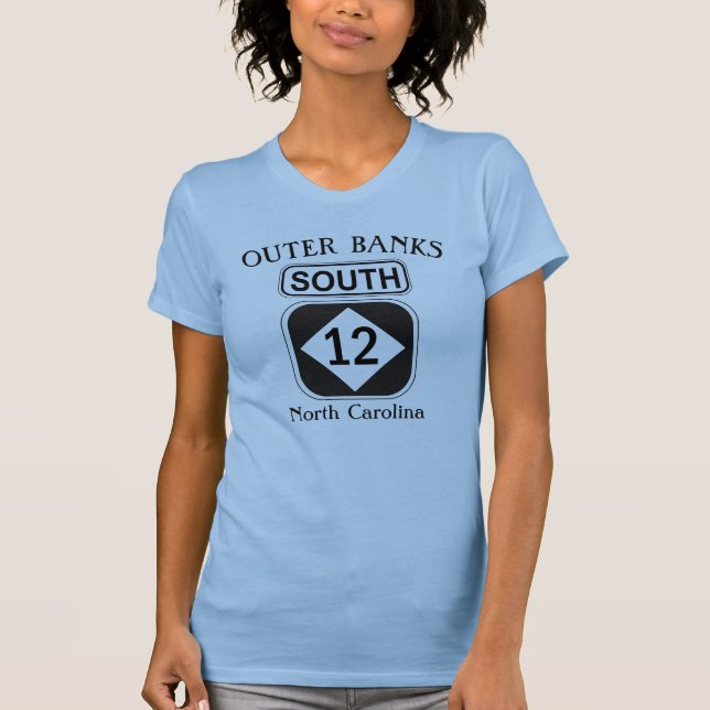 Outer Banks Hwy 12 T-Shirt (Front)