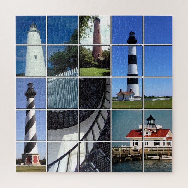Outer Banks Lighthouses Jigsaw Puzzle (Vertical)