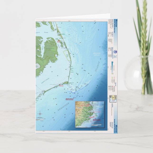 Outer Banks Map Card (Front)