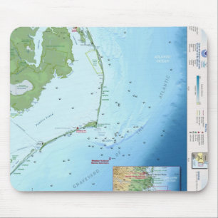 Outer Banks Map Mouse Mat