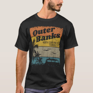 Outer Banks NC Retro Beach Surfing Pogue Life T-Shirt
